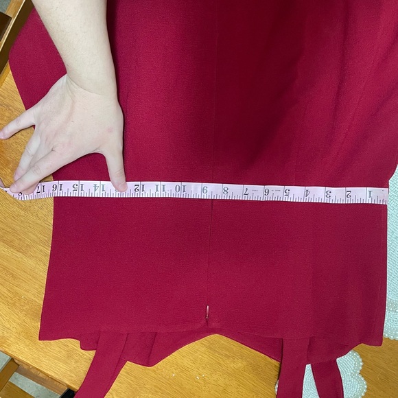 Dress the Population Burgundy Midi Dress Size XL Burgundy NWT - Picture 11 of 11